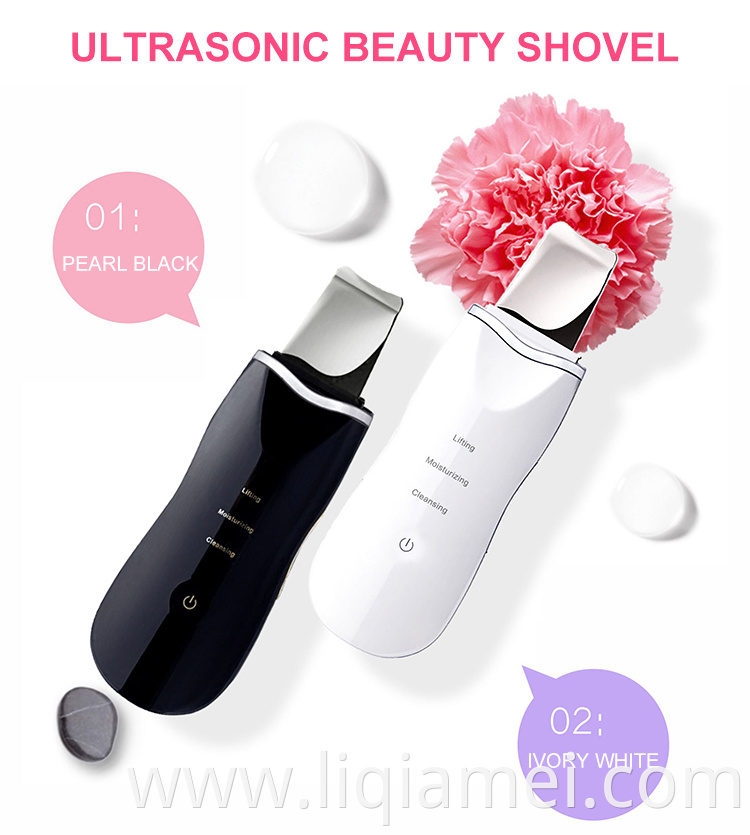 Yumely Skin Scrubber Face Spatula Blackhead Remover Pore Cleaner Ultrasonic Skin Scrubber Spatula